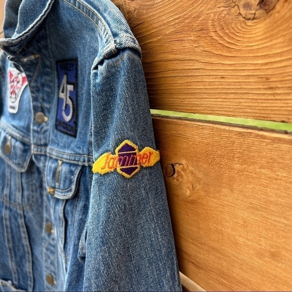 Vintage Lee Riders Harley Davidson Patch Jean Jacket - Picture 4 of 16
